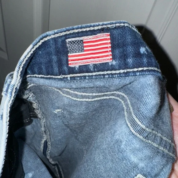 True‎ Religion Casey Low Rise Super Skinny Tie-Dye Jeans - Picture 6 of 7